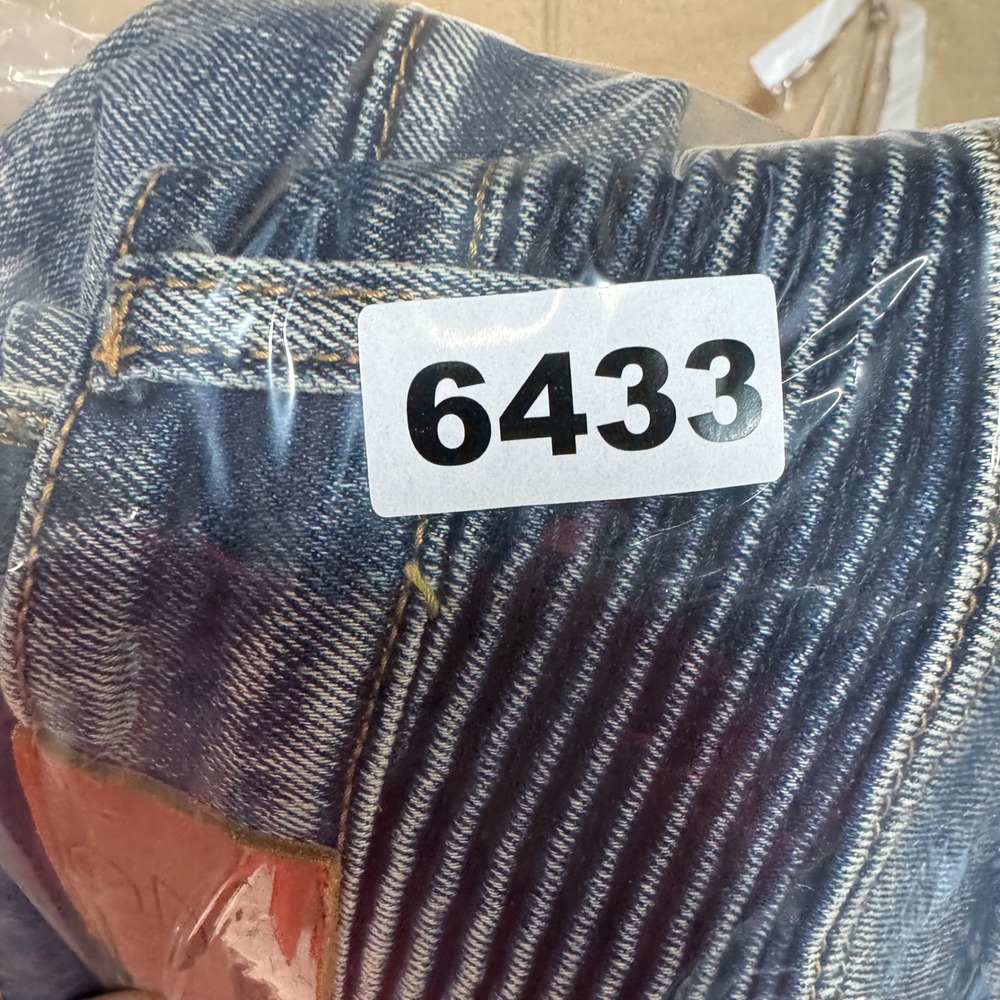 Crysp Denim Mens Y2K Moto Biker Jeans Distressed Paint Splatter Streetwear 31x31 - Picture 12 of 12